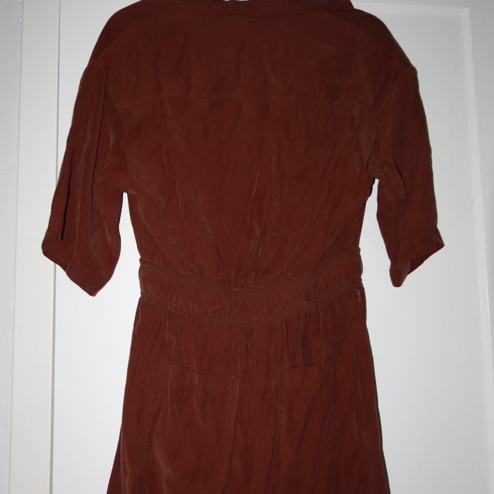 Weworewhat Brown Button-Down Romper - image 3